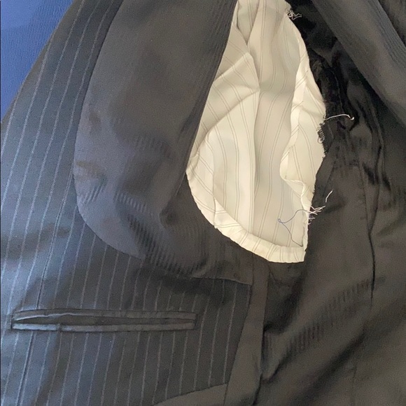 Selected Men’s White Pinstripe Suit - Picture 7 of 13